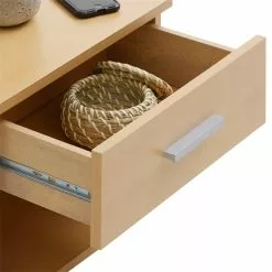 CARO-Möbel Nachttisch MARY Buchefarben Mit Schublade -Möbelgeschäft 13605 3