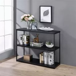 IDIMEX Regal SENDAI Mit 3 Ablageflächen In Schwarz -Möbelgeschäft 13818 1