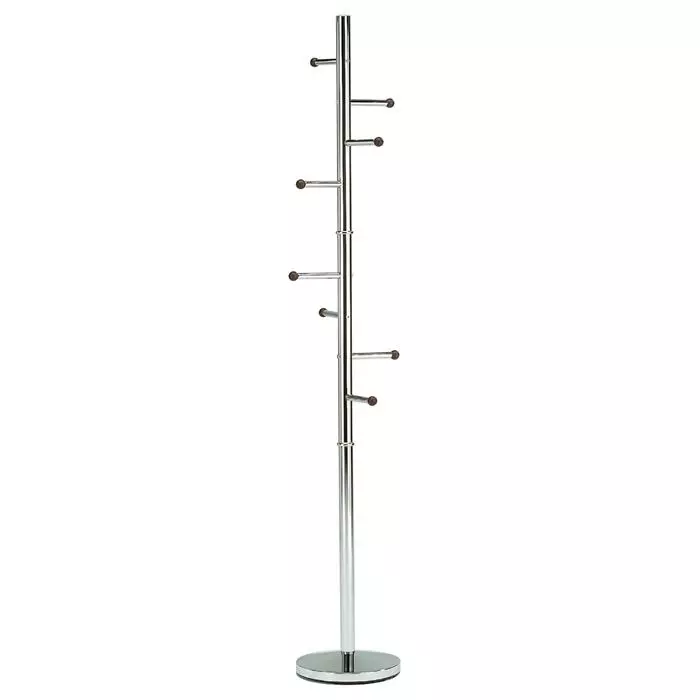IDIMEX Kleiderständer FLORUS, Verchromt Mit Holzknöpfen 4 IDIMEX Kleiderständer FLORUS, Verchromt Mit Holzknöpfen – Bild 2
