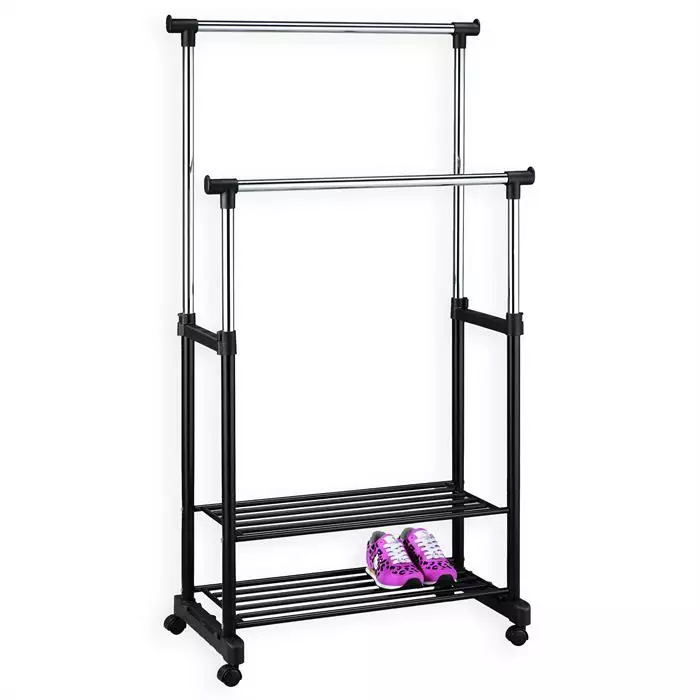 IDIMEX Rollgarderobe NELMA Mit 2 Ablagen 3 IDIMEX Rollgarderobe NELMA Mit 2 Ablagen