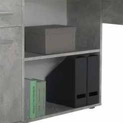 CARO-Möbel Eckschreibtisch DIEGO Mit Regal In Betonoptik 13 CARO-Möbel Eckschreibtisch DIEGO Mit Regal In Betonoptik -Möbelgeschäft 14705 5 N2 1