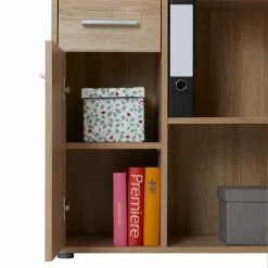 IDIMEX Eckschreibtisch ISOTTA Mit Regal In Sonoma Eiche -Möbelgeschäft 14711 5 N