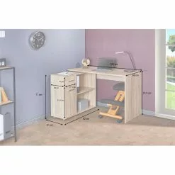 IDIMEX Eckschreibtisch ISOTTA Mit Regal In Sonoma Eiche -Möbelgeschäft 14711 A10