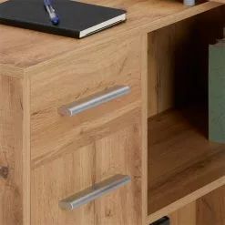 IDIMEX Eckschreibtisch ISOTTA Mit Regal In Wildeiche -Möbelgeschäft 14728 2 N