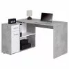 IDIMEX Eckschreibtisch ISOTTA Mit Regal In Betonoptik/weiß -Möbelgeschäft 14738 0 N