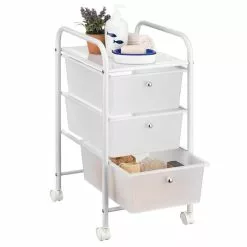 IDIMEX Rollcontainer GINA Mit 3 Schubladen In Weiß