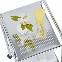 IDIMEX Rollcontainer GINA Mit 2 Schubladen In Weiß Transparent -Möbelgeschäft 16014 2 N1