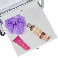 IDIMEX Rollcontainer GINA Mit 2 Schubladen In Weiß Transparent -Möbelgeschäft 16014 3 N1