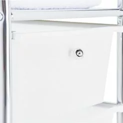 IDIMEX Rollcontainer GINA Mit 2 Schubladen In Weiß Transparent -Möbelgeschäft 16014 4 N1