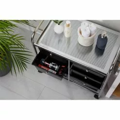 IDIMEX Rollcontainer GINA, 6 Schubladen Schwarz/chrom -Möbelgeschäft 16017 A2