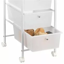 IDIMEX Rollcontainer GINA Mit 4 Schubladen In Weiß -Möbelgeschäft 16019 2 N1