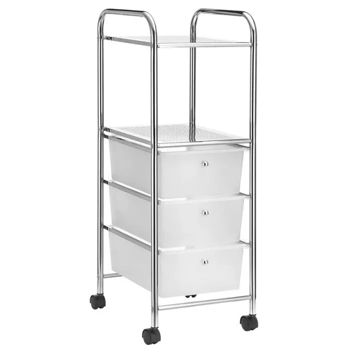 IDIMEX Rollcontainer GINA, 3 Schubladen & 2 Böden 4 IDIMEX Rollcontainer GINA, 3 Schubladen & 2 Böden – Bild 2