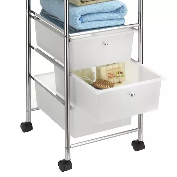 IDIMEX Rollcontainer GINA, 3 Schubladen & 2 Böden 5 IDIMEX Rollcontainer GINA, 3 Schubladen & 2 Böden – Bild 3