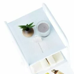 IDIMEX Rollcontainer GINA, 3 Schubladen Und 2 Böden In Weiß/transparent -Möbelgeschäft 16039 2 N