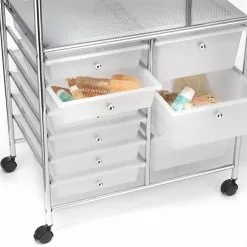 IDIMEX Badezimmerwagen MARITA Friseurwagen Mit 9 Schubladen, Weiß -Möbelgeschäft 16042 3