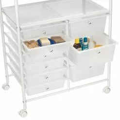 IDIMEX Badezimmerwagen MARITA Friseurwagen Mit 9 Schubladen, Weiß/weiß -Möbelgeschäft 16044 3