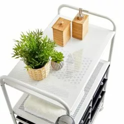 IDIMEX Badezimmerwagen MARITA Friseurwagen Mit 9 Schubladen, Weiß/schwarz -Möbelgeschäft 16045 2 N