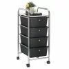 IDIMEX Rollcontainer GINA Mit 4 Schubladen In Chrom/schwarz 1 IDIMEX Rollcontainer GINA Mit 4 Schubladen In Chrom/schwarz -Möbelgeschäft 16067 0