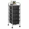 IDIMEX Rollcontainer GINA Mit 5 Schubladen In Chrom/schwarz -Möbelgeschäft 16068 0