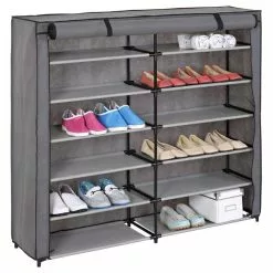 IDIMEX Stoffregal Schuhregal VIOLA, 12 Böden