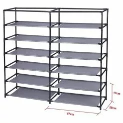 IDIMEX Stoffregal Schuhregal VIOLA, 12 Böden -Möbelgeschäft 16115 2 N1