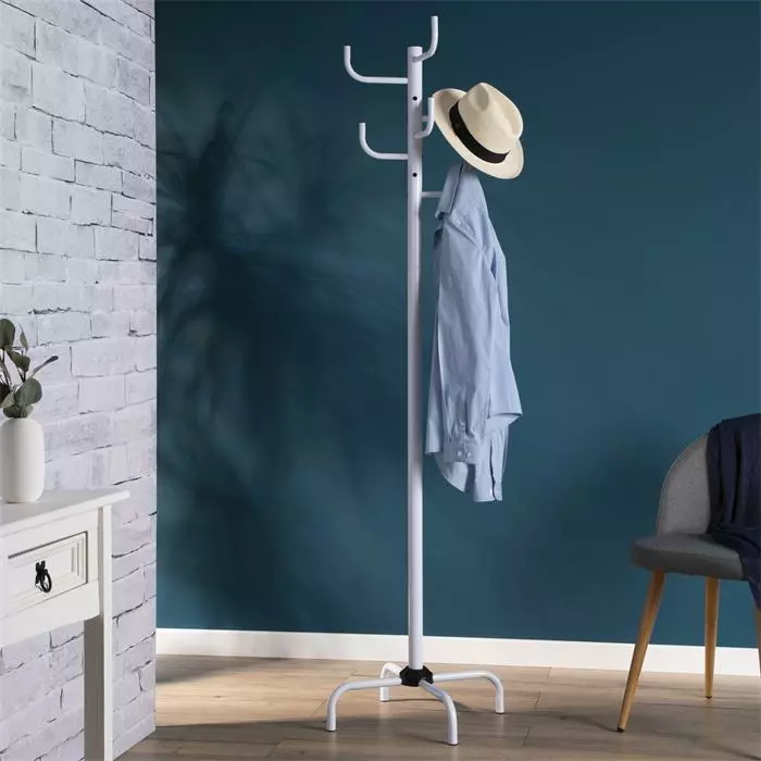 IDIMEX Kleiderständer KAKTUS Mit 8 Haken In Weiß 7 IDIMEX Kleiderständer KAKTUS Mit 8 Haken In Weiß – Bild 5