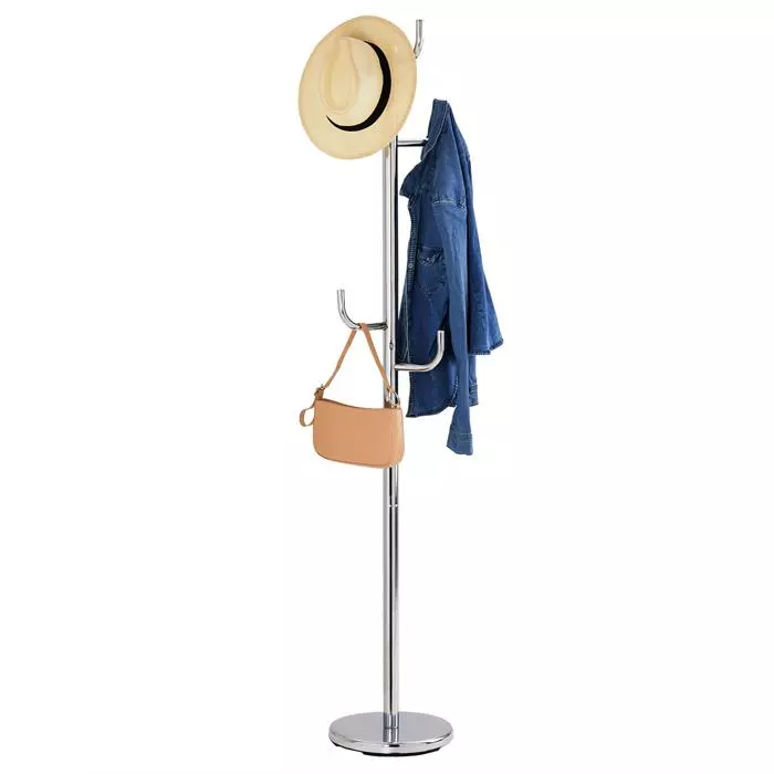 IDIMEX Kleiderständer MILA Mit 8 Kleiderhaken In Chrom 3 IDIMEX Kleiderständer MILA Mit 8 Kleiderhaken In Chrom