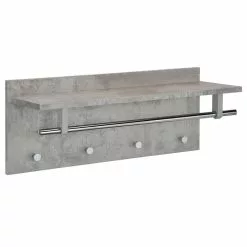 IDIMEX Wandgarderobe ULF In Betonoptik / Chrom -Möbelgeschäft 18283 2