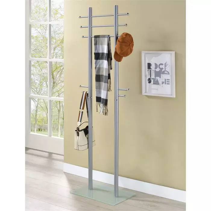 IDIMEX Kleiderständer TARIS In Alufarben Lackiert 4 IDIMEX Kleiderständer TARIS In Alufarben Lackiert – Bild 2