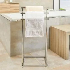 IDIMEX Handtuchhalter MATTIA Mit 3 Handtuchstangen In Chrom -Möbelgeschäft 18345 A0 2N