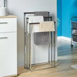 IDIMEX Handtuchhalter EDOARDO Mit 3 Handtuchstangen In Nussbaum -Möbelgeschäft 18350 A0 N1