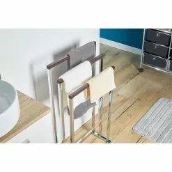 IDIMEX Handtuchhalter EDOARDO Mit 3 Handtuchstangen In Nussbaum -Möbelgeschäft 18350 A2