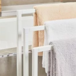 IDIMEX Handtuchhalter KUNO Weiß Mit 3 Handtuchstangen -Möbelgeschäft 18358 AC2