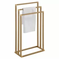 IDIMEX Handtuchhalter KUNO Goldfarben Mit 3 Handtuchstangen