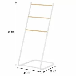 IDIMEX Handtuchhalter FLAVIA Mit 3 Stangen Aus Metall In Weiß/natur -Möbelgeschäft 18365 5