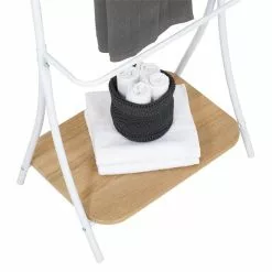 IDIMEX Handtuchhalter EDY Mit 5 Handtuchstangen Weiß/Sonoma Eiche -Möbelgeschäft 18370 2 N