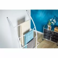 IDIMEX Handtuchhalter EDY Mit 5 Handtuchstangen Weiß/Sonoma Eiche -Möbelgeschäft 18370 A2