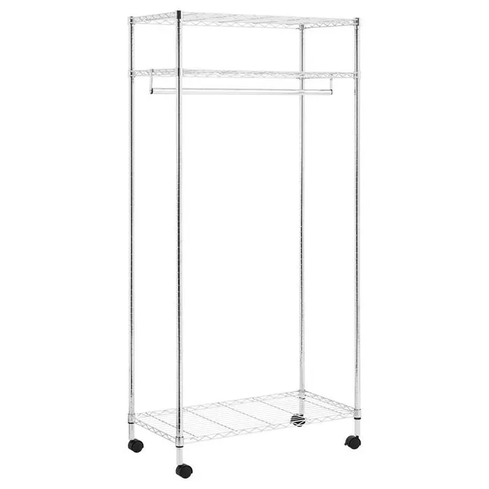 IDIMEX Garderobenwagen BRINDISI Mit 3 Ablagen 4 IDIMEX Garderobenwagen BRINDISI Mit 3 Ablagen – Bild 2