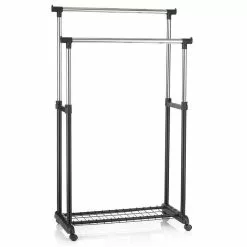 IDIMEX Garderobenwagen GROSSO, Höhenverstellbar Schwarz -Möbelgeschäft 18455 3 N1