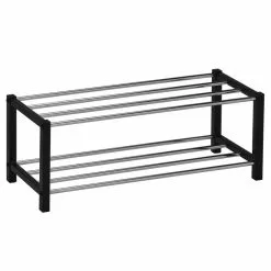 IDIMEX Schuhregal DUBLIN Mit 2 Böden, Schwarz -Möbelgeschäft 18461 2