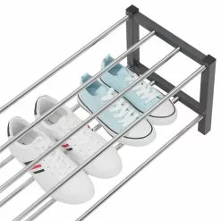 IDIMEX Schuhregal DUBLIN Mit 2 Böden In Grau -Möbelgeschäft 18463 2