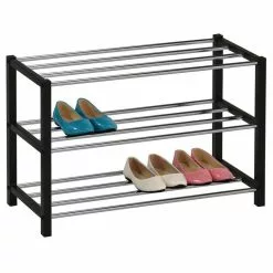 IDIMEX Schuhregal DUBLIN Mit 3 Böden In Schwarz
