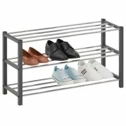 IDIMEX Schuhregal DUBLIN Mit 3 Böden In Grau