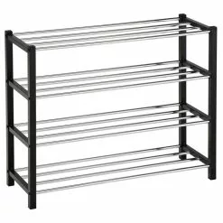 IDIMEX Schuhregal DUBLIN Mit 4 Böden In Schwarz -Möbelgeschäft 18467 2 N1