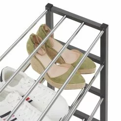 IDIMEX Schuhregal DUBLIN Mit 4 Böden In Grau -Möbelgeschäft 18469 2