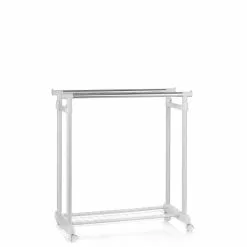 IDIMEX Garderobenwagen GROSSO, Höhenverstellbar Weiß -Möbelgeschäft 1846 4 N1