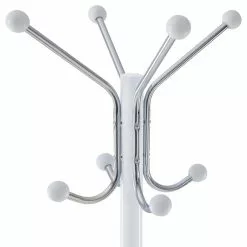 IDIMEX Kleiderständer ROZANA Mit 12 Kleiderhaken In Weiß Und Chrom 9 IDIMEX Kleiderständer ROZANA Mit 12 Kleiderhaken In Weiß Und Chrom -Möbelgeschäft 18490 2 N1