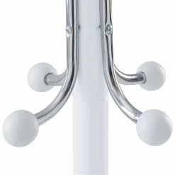 IDIMEX Kleiderständer ROZANA Mit 12 Kleiderhaken In Weiß Und Chrom 10 IDIMEX Kleiderständer ROZANA Mit 12 Kleiderhaken In Weiß Und Chrom -Möbelgeschäft 18490 3 N1