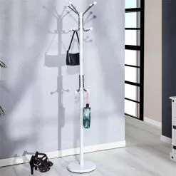 IDIMEX Kleiderständer ROZANA Mit 12 Kleiderhaken In Weiß Und Chrom 11 IDIMEX Kleiderständer ROZANA Mit 12 Kleiderhaken In Weiß Und Chrom -Möbelgeschäft 18490 A0 1N