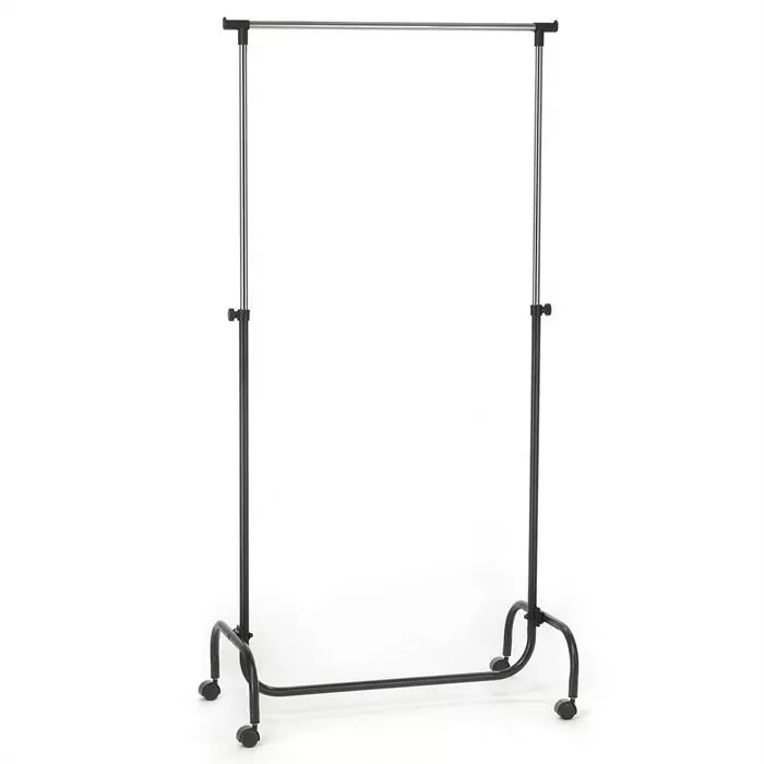 IDIMEX Garderobenwagen TIGER, Höhenverstellbar Schwarz 4 IDIMEX Garderobenwagen TIGER, Höhenverstellbar Schwarz – Bild 2